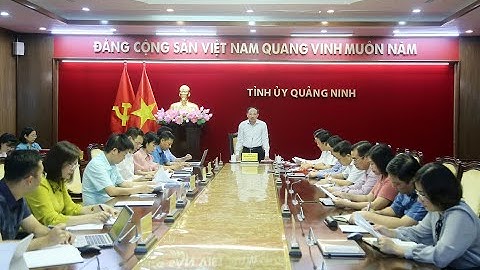 Thường trực Tỉnh ủy làm việc với MTTQ và các tổ chức chính trị - xã hội tỉnh