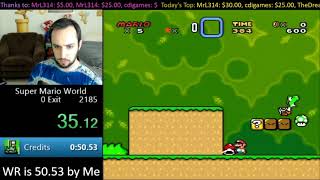 [0:49.01] SMW Credits Warp Former World Record