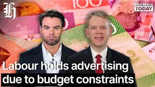 Labour holds advertising due to budget constraints, takes jab at National donors | Ryan Bridge TODAY