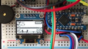 Arduboy FirePanic on I2C Ssd1306 OLED display