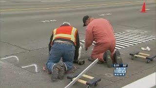 Morrison Bridge crews search for problems