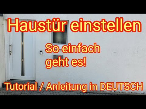 Video: So stellen Sie die Eingangstür aus Metall ein: Anleitung, Tipps zur Reparatur und Einstellung