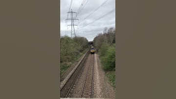 A lone class 66. driver blew his horn twice #shorts #train