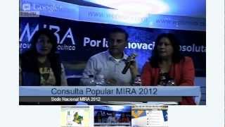 En vivo: Elecciones Consulta Popular MIRA 2012