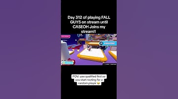 Day 312 of playing FALL GUYS on stream until CASEOH joins my stream!! #fyp #twitch #fallguys