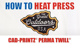 How to Heat Press: CAD-PRINTZ® Perma-TWILL®