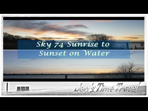 Jon's Time Travel Sky 74 Sunrise to Sunset on Water - Blithfield Reservoir