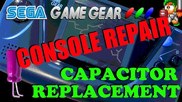 SEGA Game Gear Capacitor Replacement - No Sound / Dark Screen Fixed