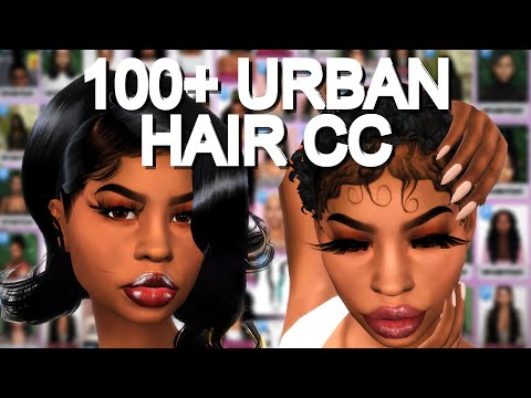 100+-urban-female-hair-cc-folder-download-|-part-2-|-the-sims-4