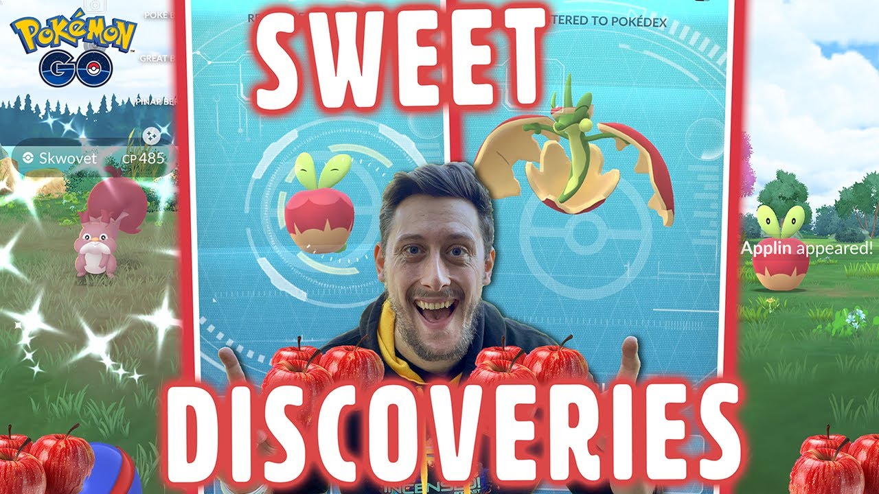 HOW RARE is *Applin* in Pokemon GO? Sweet Discoveries Event and APPLIN Evolved!