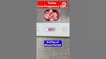 Twins LIVE Pregnancy Test #pregnant #pregnancytest #shorts