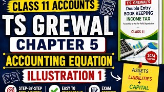 Class 11 Accounts ch 6 || accounting equation TS Grewal illustration 01 || by Himanshu sir