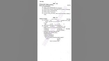 11th Computer Science First Mid Term Question Paper 2023 | Tirunelveli District | English Medium