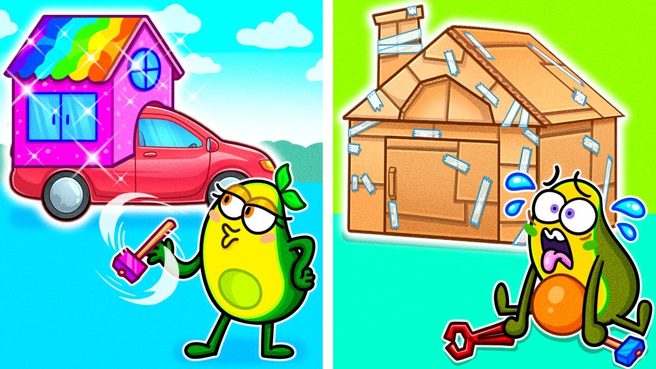 Ava Builds a DREAM HOUSE🏠 || Funny Adventure And Best Stories With Avocados