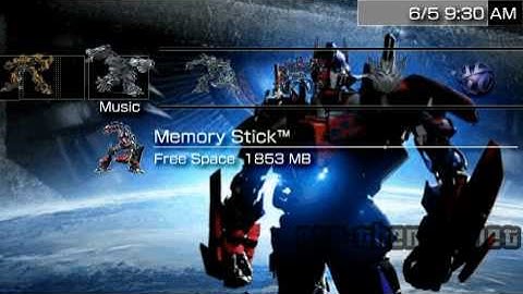PSP Theme TRANFORMERS PSP-Themes.NET