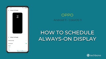 How to Schedule Always-on display - Oppo [Android 11 - ColorOS 11]