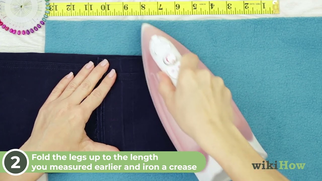How to Hem pants. No sew Method 