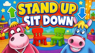 Stand Up Sit Down by Moo Music  |  Fun Interactive Song and Preschool Music for Toddlers & Kids screenshot 1