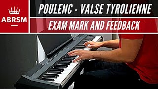 Poulenc - Valse Tyrolienne Exam Mark and Feedback | ABRSM Grade 5 Piano Exam 2019-2020