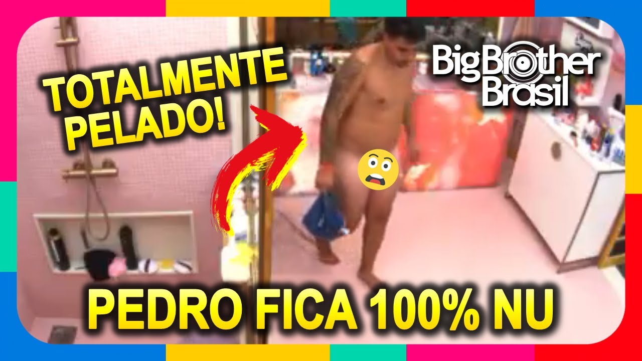 BBB 26: Pedro esquece câmeras e sai do banheiro completamente pelado no Big Brother Brasil 26 