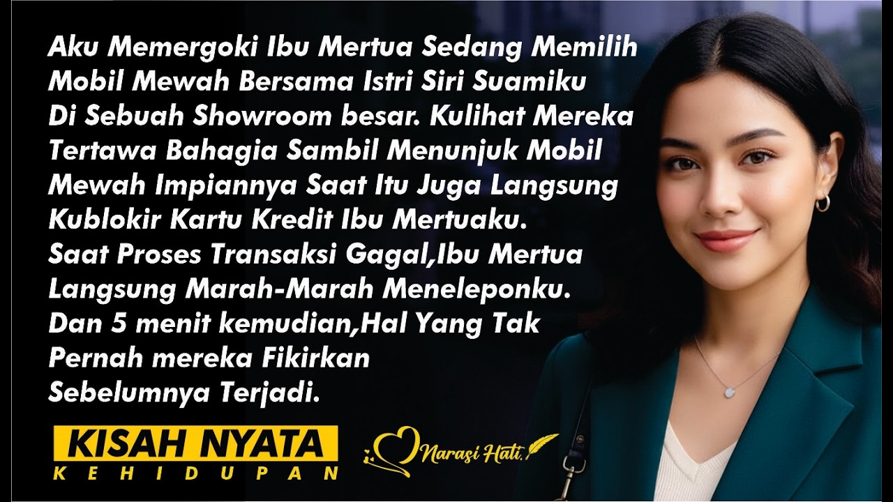 IBU MERTUA KUPERGOKI SEDANG MEMILIH MOBIL BERSAMA ISTRI SIRI SUAMI KU TAPI AKU BLOK SEMUA KARTU....