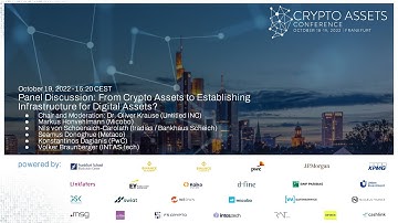 Industry Insights (CAC22B) – From Crypto Assets to Infrastructure for Digital Assets? (Panel)