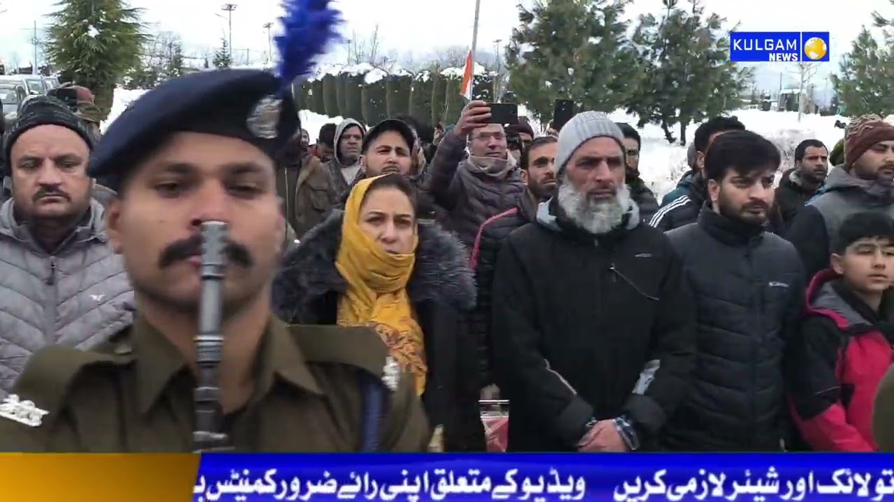 Deputy Commissioner Kulgam, Ather Aamir Shafi Khan, today unfurled the National Flag
