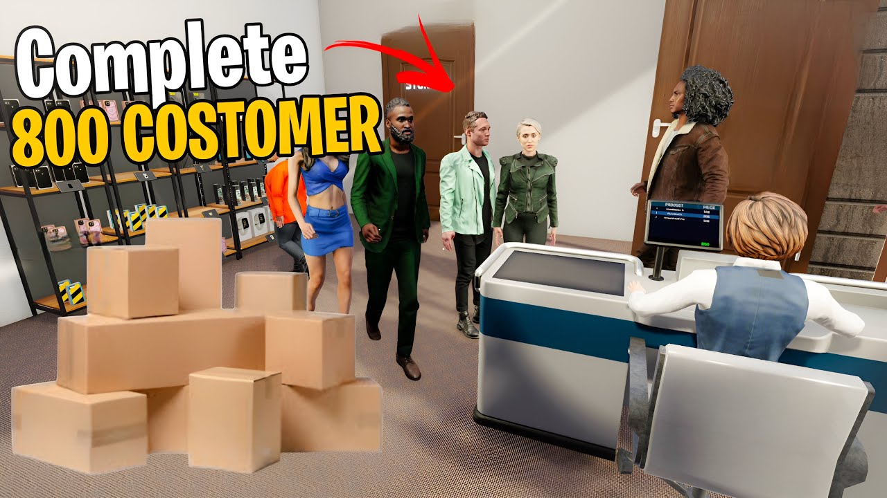 COMPLETE TO 800 CHECKOUT IN MY TECH STORE SIMULATOR 2024 - YouTube
