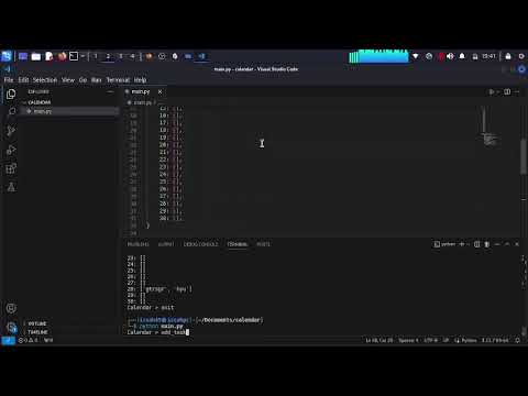 Creating A Simple Calendar In Python | Python Tutorials