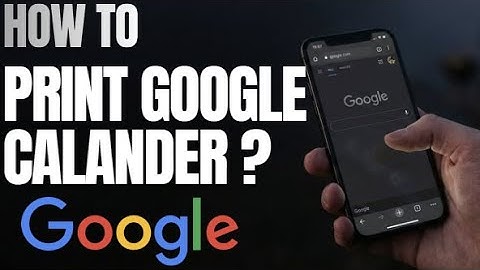 How to Print Google Calendar (The Right Way)