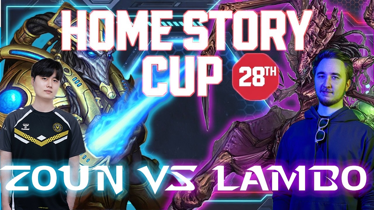 Lambo vs Zoun Intense PvZ Bo3 | HomeStory Cup 28 Group A Round 1- StarCraft 2 Cast