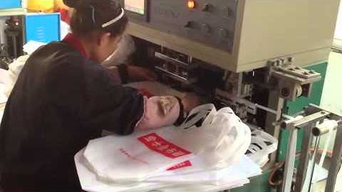 Non woven automatic soft handle sealing machine