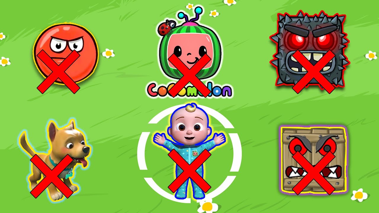 FUNNY MISTAKES   RED BALL4 THE ULTIMATE KILLS COCOMELON AND ELECTRICAL SHOCK