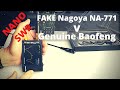 NANO VNA SWR- Fake Nagoya NA-771  V  Genuine Baofeng antenna