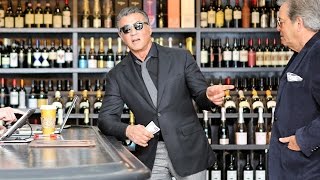 Oscar Nominee Sly Stallone Looking Sharp Shopping For Spirits