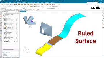NX_Surface_Modeling | #Ruled Surface | Ruled Surface in NX | #nxtutorials | NX CAD | Cad2liv