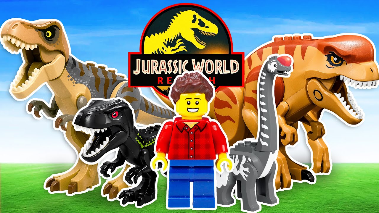 All Jurassic World Rebirth Dinosaurs Recreated in LEGO | ROBO Bricks