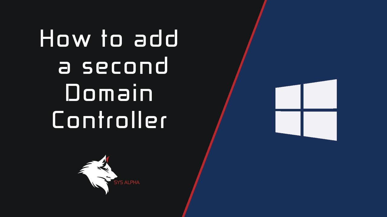 How to add a second domain controller DC - YouTube