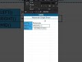Left Right and Mid Functions in Excel #excelshortcuts #excel