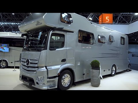 Made In Germany Mercedes Actros Alkoven 21 Motorhome Class B Rv Walkaround With Rear Living Room Youtube