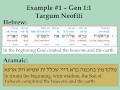 What are the Targums? Example #1 (Gen 1:1)