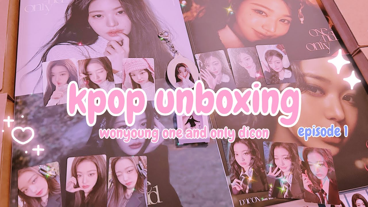 unboxing all 4 versions of wonyoung one and only dicon ! ♡ - YouTube