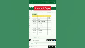 How to make daily check list in M.S Excel | computer knowledge #shorts #excel #bhfyp #viral