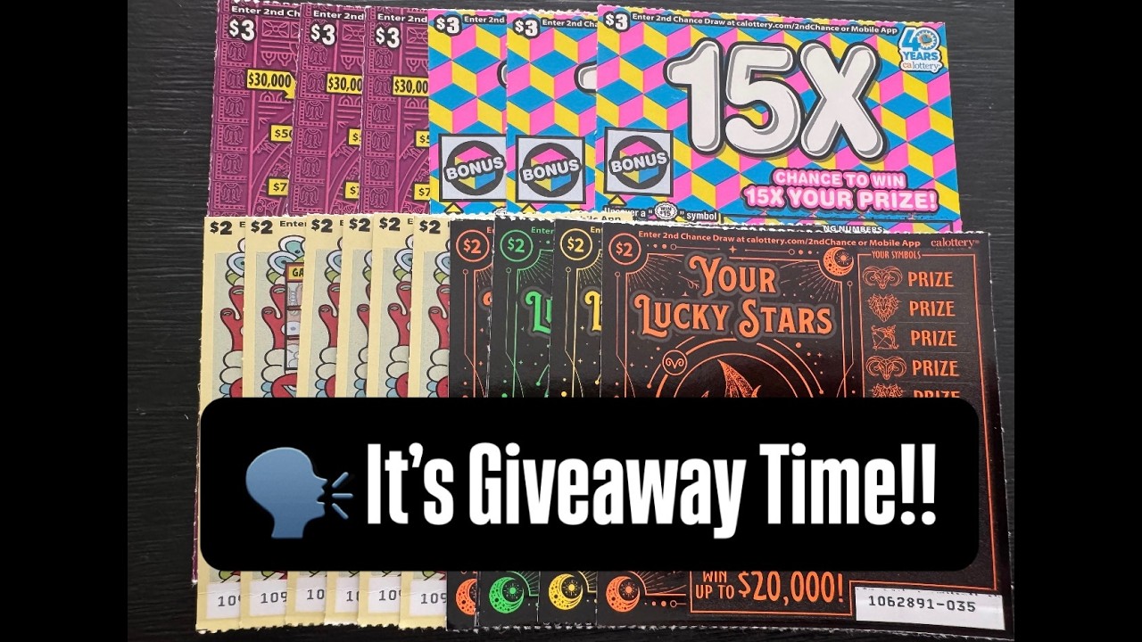 Bingo Frenzy $40 Session Giveaway Winner!! CA Lottery Scratchers # ...