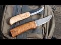 Two finnish puukko knives by heimo roselli carpenter knife and uhc hunting knife