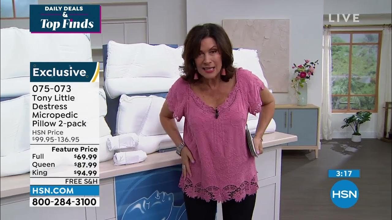 Tony Little DeStress Micropedic Pillow 2pack w/2 Pillowc... YouTube