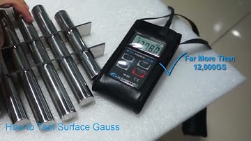 How to test surface gauss using a gaussmeter?