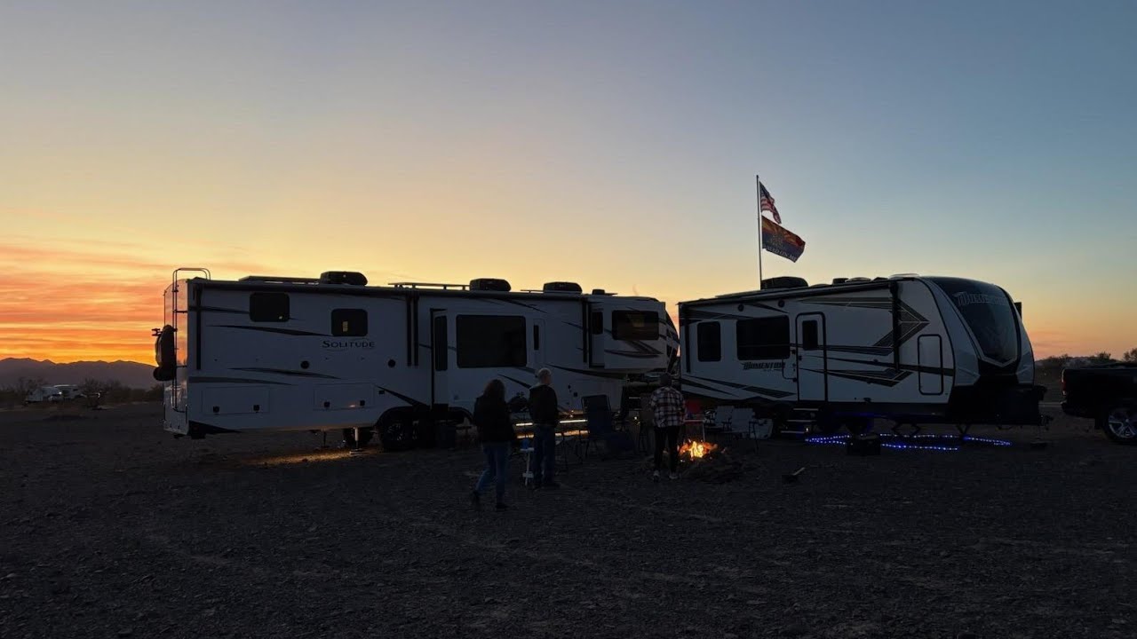 Quartzsite AZ boondocking with friends