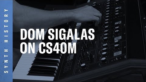 Yamaha Synth Space History | CS40M | Dom Sigalas
