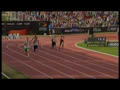 Athletics - men's 200m T38 semifinals 1 - 2013 IPC Athletics World
Championships, Lyon